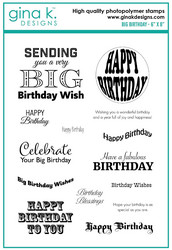Gina K. Designs leimasin Big Birthday
