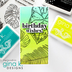 Gina K. Designs leimasin Botanical Leaves