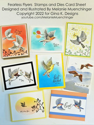 Gina K. Designs leimasin Fearless Flyers