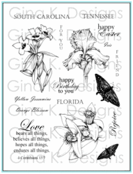 Gina K. Designs leimasin Stately Flowers 8