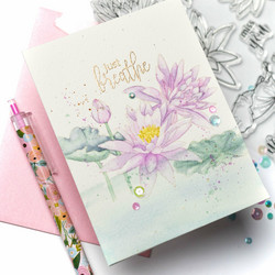 Gina K. Designs leimasin Just Breathe