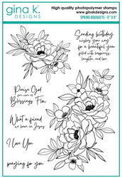 Gina K. Designs leimasin Spring Bouquets