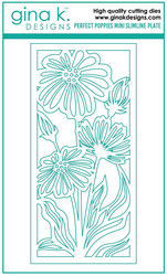 Gina K. Designs stanssi Perfect Poppies Mini Slimline Plate