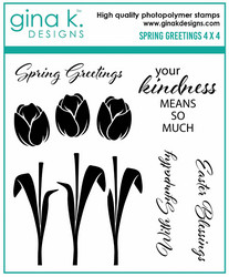 Gina K. Designs leimasin Spring Greetings