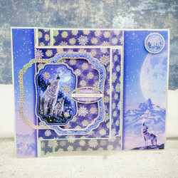 Hunkydory Under the Moonlight Luxury Topper -pakkaus, Winter Wolves