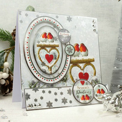 Hunkydory Snowy Days Luxury Topper -pakkaus, Love Birds