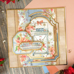 Hunkydory Deck the Halls Luxury Topper -pakkaus, Poinsettia Promise