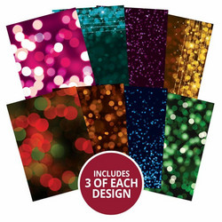 Hunkydory kartonkipakkaus Christmas Lights, A4, 24 arkkia, 350 gsm