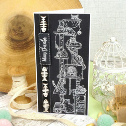 Hunkydory leimasinsetti Cat Climbing Frame