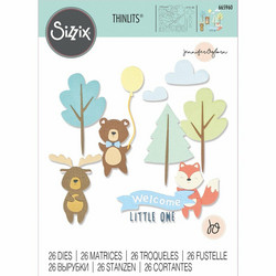 Sizzix Thinlits stanssisetti Woodland Baby