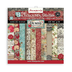Stamperia paperipakkaus Desire Maxi Backgrounds, 12