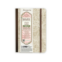 Stamperia Mixed Media Journal Plain Paper, Create Happiness, A5