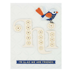 Spellbinders Glimmer Hot Foil -kuviolevy Just Wanted to Say