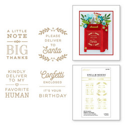 Spellbinders Glimmer Hot Foil -kuviolevy All-Occasion Mailbox Greetings