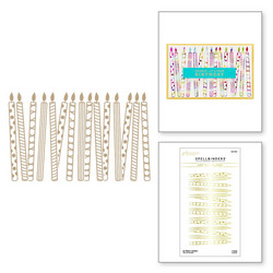 Spellbinders Glimmer Hot Foil -kuviolevy So Many Candles