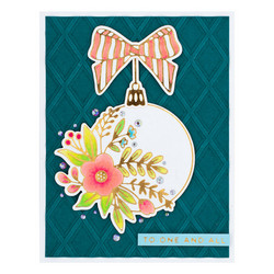 Spellbinders Glimmer Hot Foil -kuviolevy ja stanssiseetti Blooming Ornament