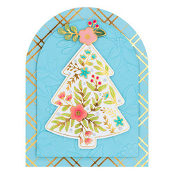 Spellbinders Glimmer Hot Foil -kuviolevy ja stanssiseetti Blooming Tree