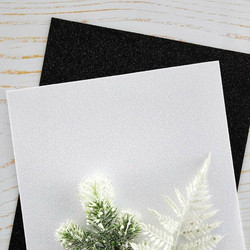 Spellbinders Pop-Up Die Cutting Glitter Foam Sheets Black & White  -softislevy