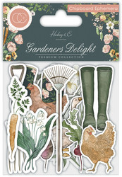 Craft Consortium Gardeners Delight Chipboard Ephemera -leikekuvat