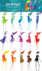 Jane Davenport Collage Sheets -riisipaperit Brighter Days