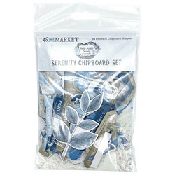 49 and Market leikekuvat Vintage Artistry Serenity Chipboard