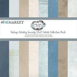 49 and Market paperipakkaus Vintage Artistry Serenity Solids, 12