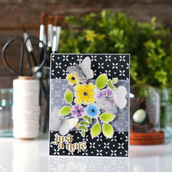 Pinkfresh Studio stanssi Floral & Diamond Tiles