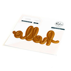 Pinkfresh Studio Hot Foil -kuviolevy Sentiment Suite: Hello