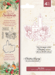 Crafter's Companion Tis the Season leimasin- ja stanssi Christmas Blessings