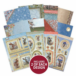Hunkydory Meadow Hares at Wintertime Luxury Topper Collection -pakkaus