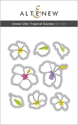 Altenew Linear Life: Tropical Garden -stanssi