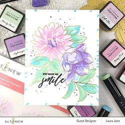 Altenew Delightful Flowers Hot Foil -kuviolevy