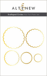 Altenew Scalloped Circles Hot Foil -kuviolevy
