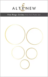 Altenew Fine Rings: Circles Hot Foil -kuviolevy