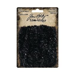 Tim Holtz Idea-Ology Black Tinsel Trimmings -koristenauha