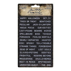 Tim Holtz Idea-ology Label -tarrat Halloween