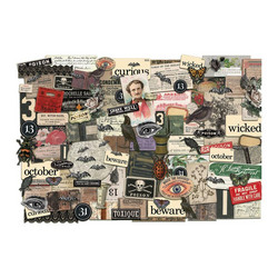 Tim Holtz Idea-Ology Ephemera -leikekuvat Halloween