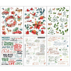 49 and Market Rub-Ons siirtokuvat ARToptions Holiday Wishes