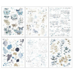 49 and Market Rub-Ons siirtokuvat Vintage Artistry Serenity