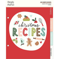 Simple Stories Baking Spirits Bright Sn@p! Dividers -jakajat, 6”X8