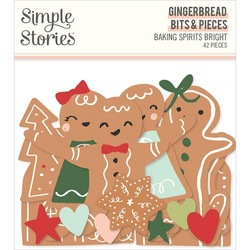Simple Stories Baking Spirits Bright, Gingerbread Bits & Pieces, leikekuvat