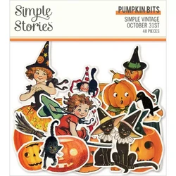 Simple Stories Simple Vintage October 31st, Pumpkin Bits, leikekuvat
