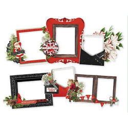 Simple Stories Simple Vintage Christmas Lodge Chipboard Frames -kehykset