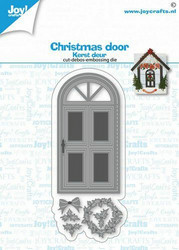 Joy! crafts Christmas Door -stanssi