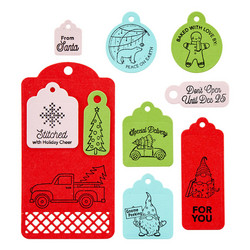 Spellbinders leimasin Handmade Gift Tags