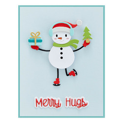 Spellbinders stanssi Tinsel Time Sentiments