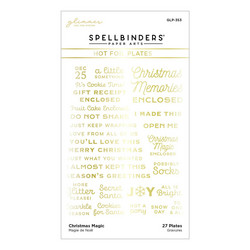 Spellbinders Glimmer Hot Foil -kuviolevy Christmas Magic