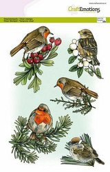 CraftEmotions leimasin Birds in Winter