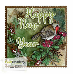 CraftEmotions leimasin Birds in Winter