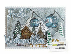 CraftEmotions leimasin Log Cabins and Ski Lift